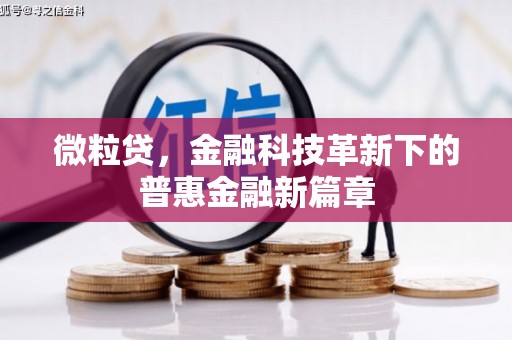 任丘微粒贷，金融科技革新下的普惠金融新篇章