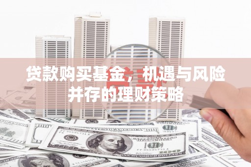 任丘贷款购买基金，机遇与风险并存的理财策略