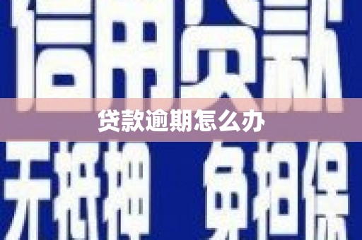 任丘贷款逾期怎么办