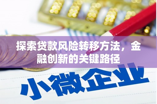 任丘探索贷款风险转移方法，金融创新的关键路径