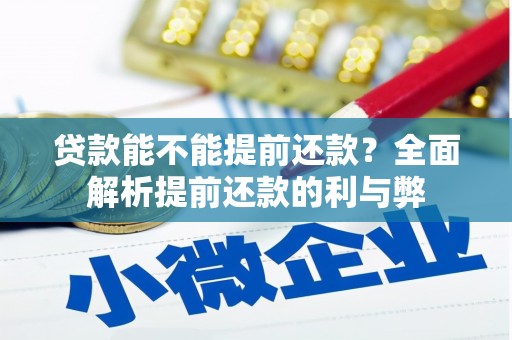 任丘贷款能不能提前还款？全面解析提前还款的利与弊