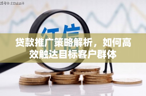 任丘贷款推广策略解析，如何高效触达目标客户群体