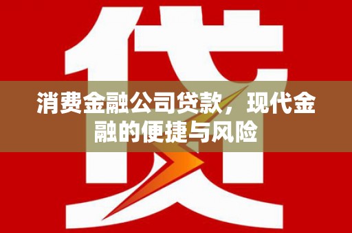 任丘消费金融公司贷款，现代金融的便捷与风险