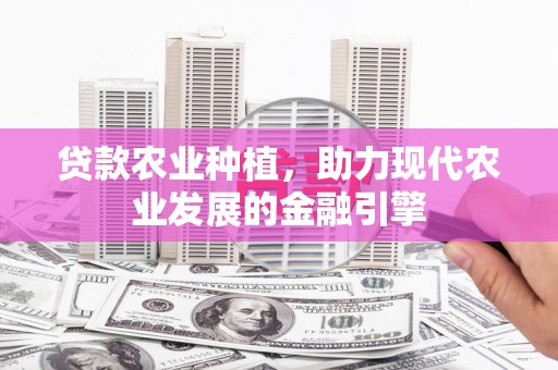 任丘贷款农业种植，助力现代农业发展的金融引擎