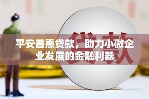 任丘平安普惠贷款，助力小微企业发展的金融利器