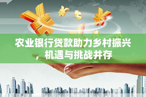 任丘农业银行贷款助力乡村振兴，机遇与挑战并存