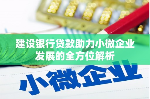 任丘建设银行贷款助力小微企业发展的全方位解析