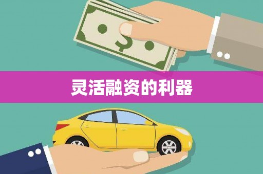 任丘灵活融资的利器