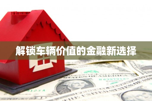 任丘解锁车辆价值的金融新选择