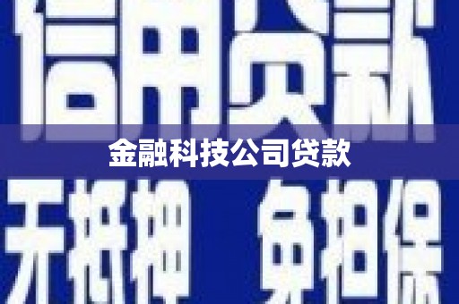 任丘金融科技公司贷款